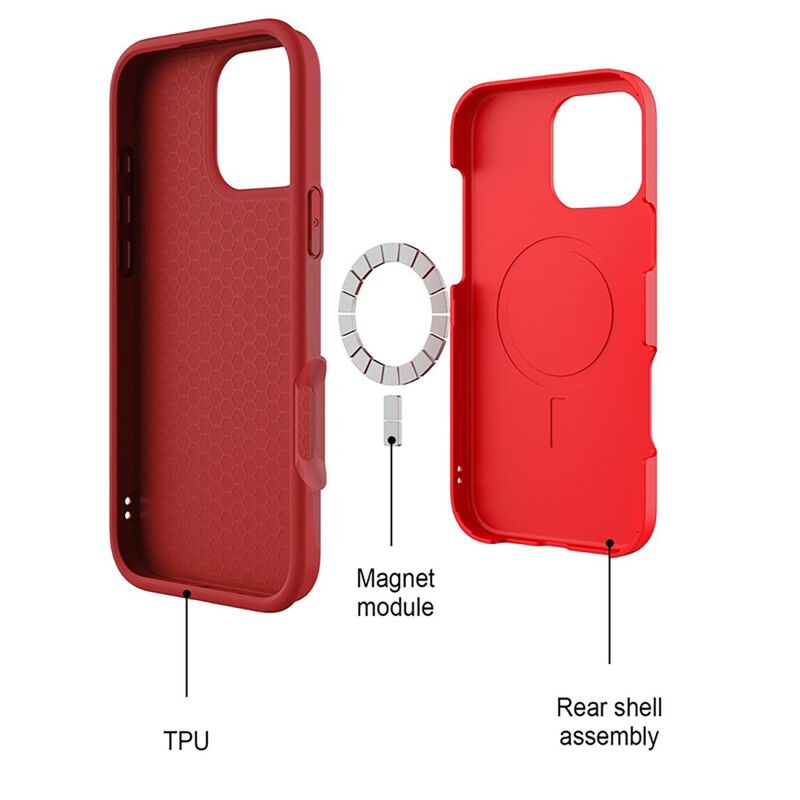 Funda Mybat Fuse Mag Para Iphone 16 Pro - Roja image number null
