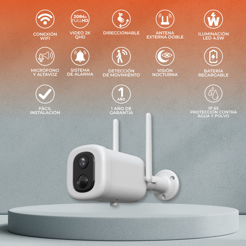 C&aacute;mara de Seguridad Exterior WiFi Inteligente I... image number null