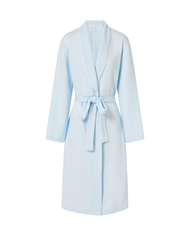 Bata Smoking con Vivo Celeste image number null