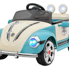 Carro Montable Tipo Vochito Electrico Musica Us... Carro Montable Tipo Vochito Electrico Musica Usb Y Control Azul Little Monkey
