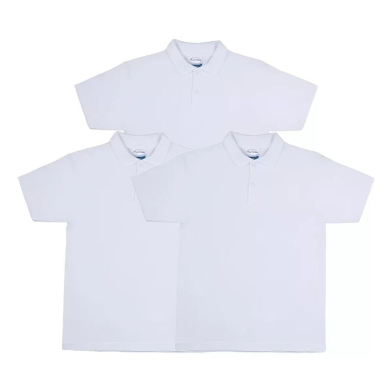 Pack 3 Playeras Polo Escolares Óptima – 100% Al... image number null