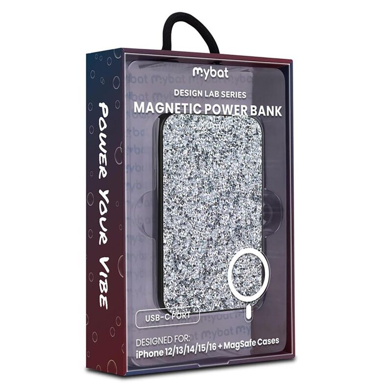 Bater&iacute;a MYBAT Powerbank Mag 5000mAH Brillos Rhi... image number null