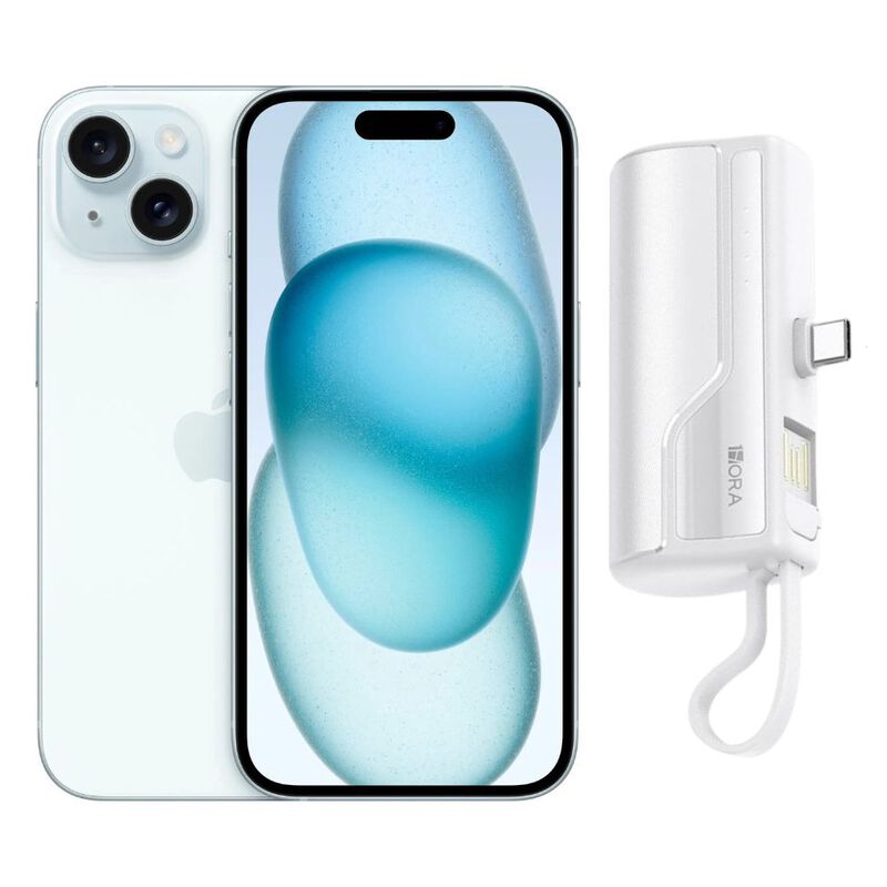 iPhone 15 128GB Azul CHIP Reacondicionado m&aacute;s M... image number null