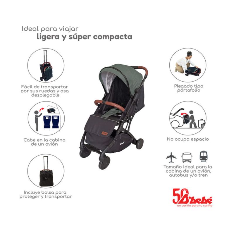 Carriola de Viaje D'Beb&eacute; Easy Go Verde image number null