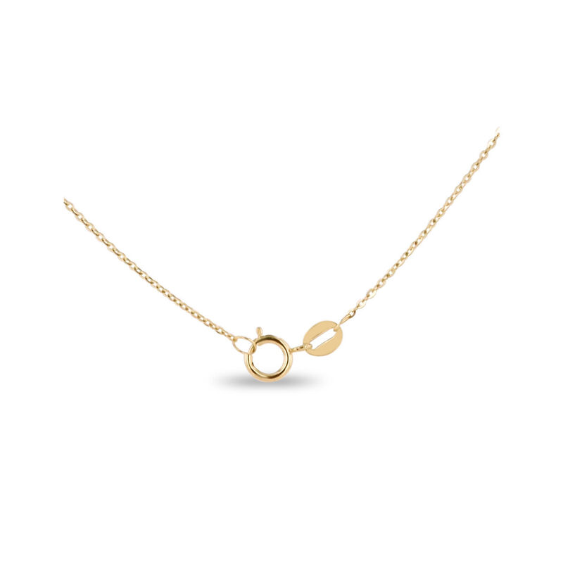 Gargantilla Cruz Oro 14k Con 34pts De Diamante ... image number null