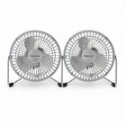 2 VENTILADORES ESCRITORIO METAL 6 PULG 15.2CM NEPTUNE