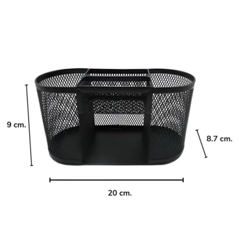 Organizador de Escritorio 5 Secciones Malla Met... image number null