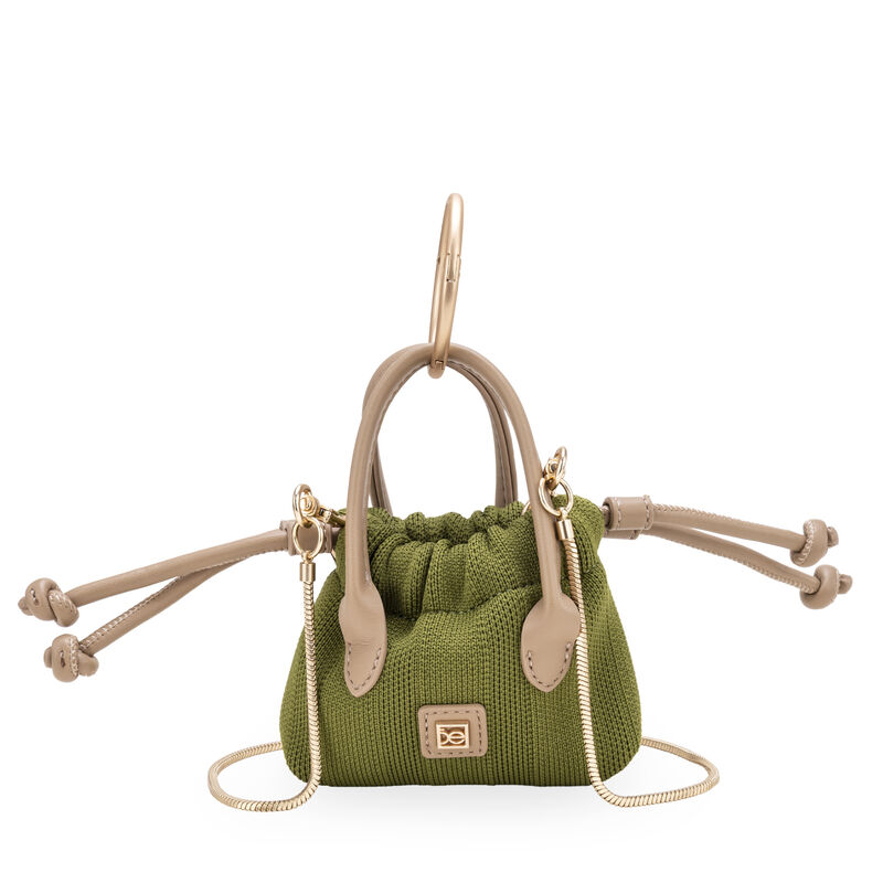 Bolsa Tote Textil Con Charm De Mini Bolsa Color... image number null