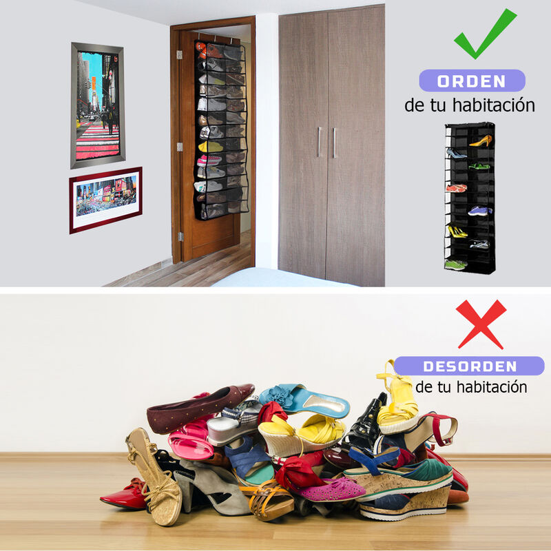 Zapatera Colgante Color Negro image number null