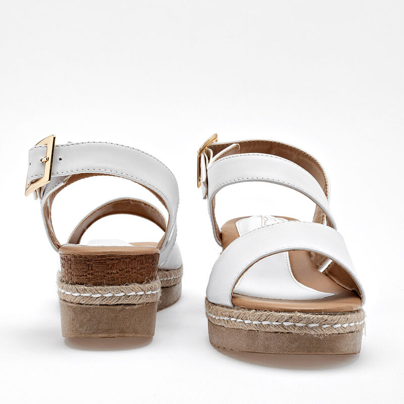 Been Class Sandalia para mujer blanco image number null