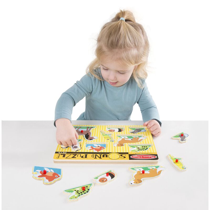 Puzle Melissa & Doug Pets Sound De Madera, 8 Pi... image number null