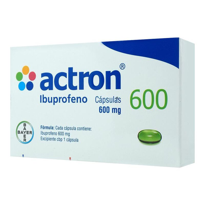 Actron 600 600mg 10 C&aacute;psulas 600mg Caja Con 10 ... image number null