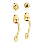 Doble Jaladera Perilla y Cerrojo Llave-Mariposa Brillante