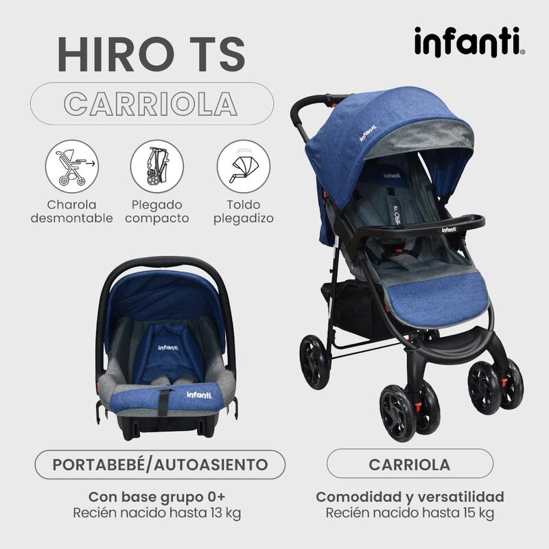 Carriola Para Beb&eacute; Travel System Hiro image number null