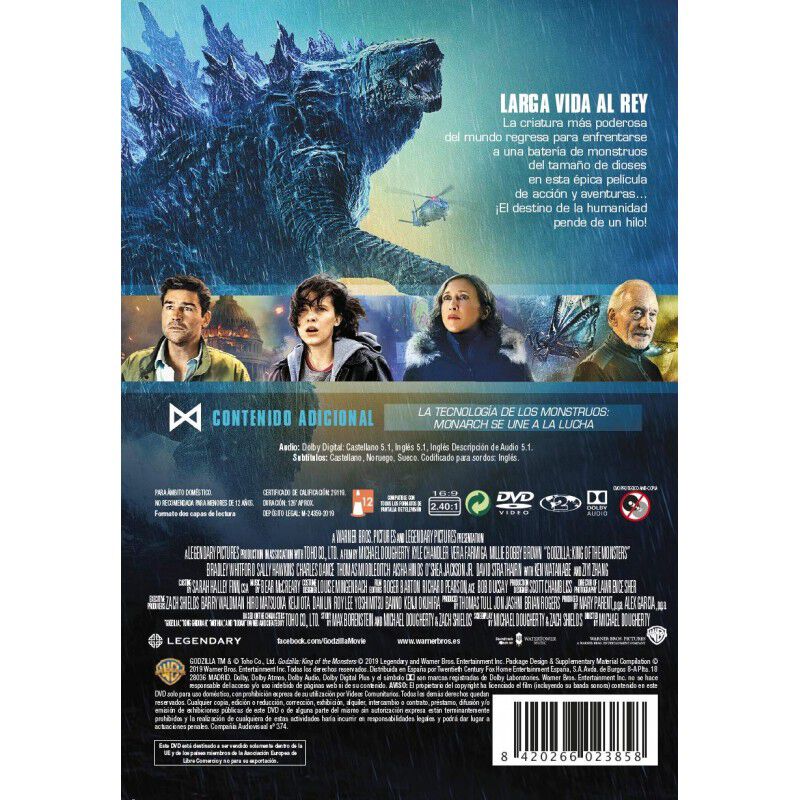 Godzilla: Rey De Los Monstruos [dvd] image number null