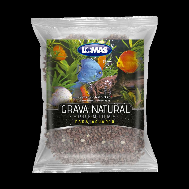 Lomas Grava M&aacute;rmol Rojo Vino Para Acuario Y/o P... image number null