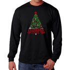 Camiseta De Manga Larga Word Art Para Hombre - Have Yourself A Merry Little Christmas - Negro