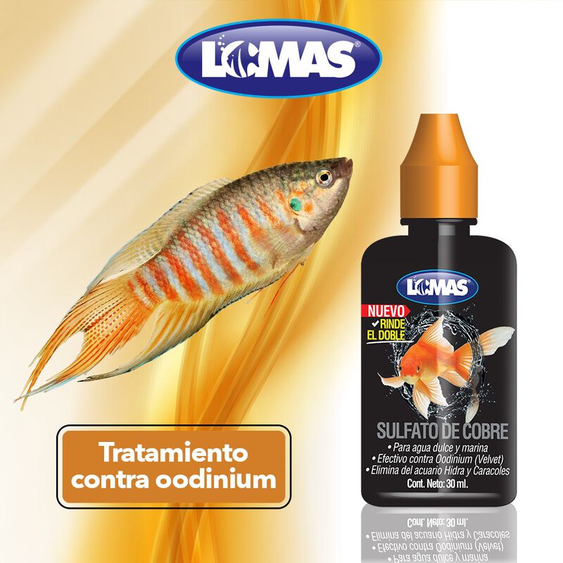 Lomas Sulfato de Cobre para Peceras y Acuarios ... image number null