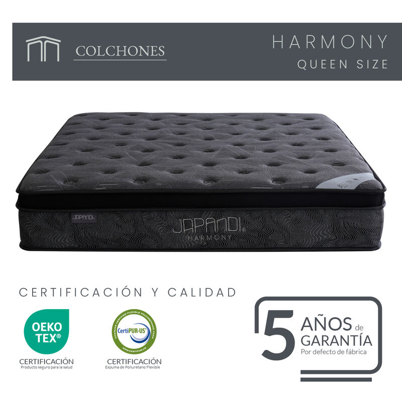 Colch&oacute;n Queen Size Japandi Harmony Memory Foam ... image number null