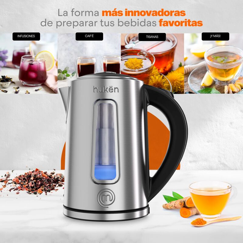 Tetera El&eacute;ctrica Steel-Fuse MasterChecf By Huke... image number null