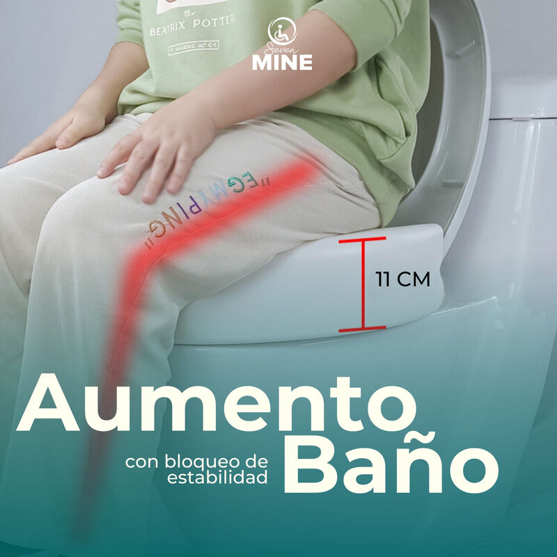 Incremento Ba&ntilde;o WC 11 cm Blanco con Bloqueo image number null