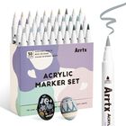 Marcadores De Pintura Arrtx 30 Tonos Gris Con Punta De Pincel