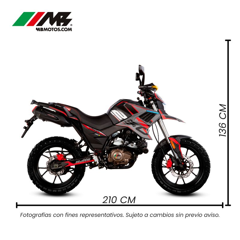 Morocicleta Tekken 250r Roja 250cc image number null