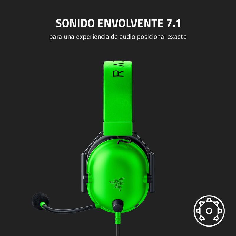 Razer BlackShark V2 X Wired Gaming Headset Gree... image number null