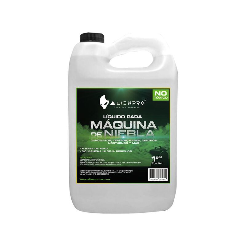 L&iacute;quido de Niebla AlienPro 1 Gal&oacute;n No T&oacute;xico Pa... image number null