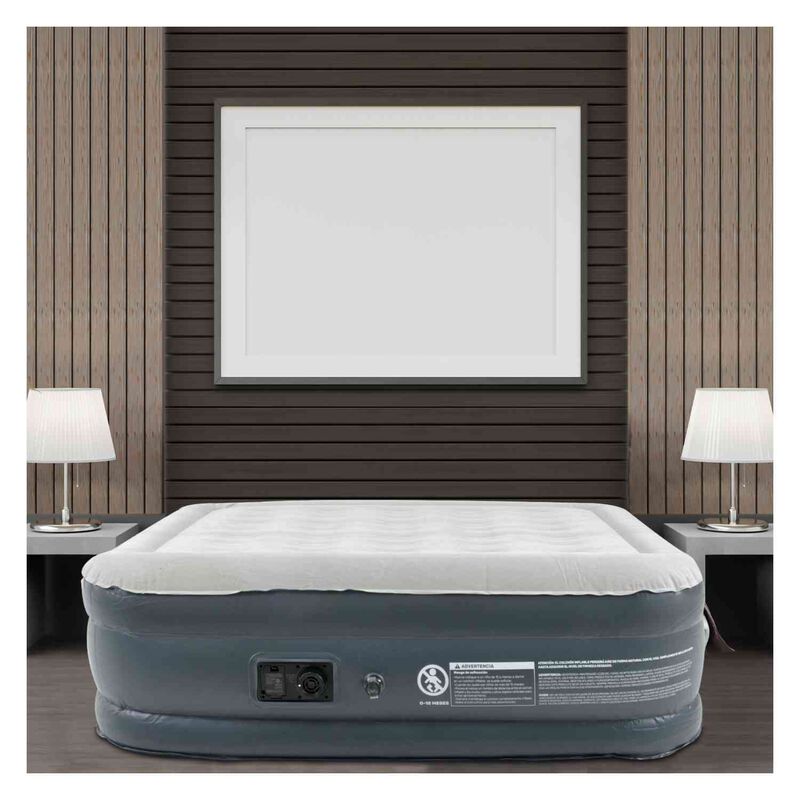 Colchon Inflable Queen Size + Bomba Aire Autom&aacute;... image number null