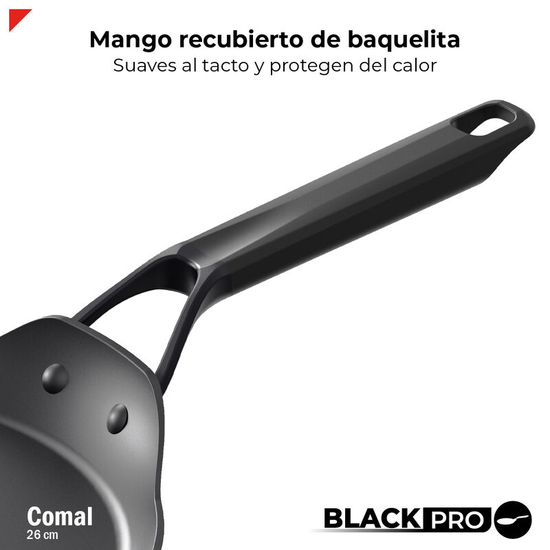 Comal De Aluminio Forjado 26cm Bogner BLACK PRO... image number null