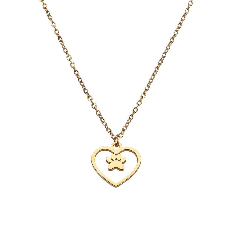 Collares Huella Perro Coraz&oacute;n Regalos Amantes P... image number null