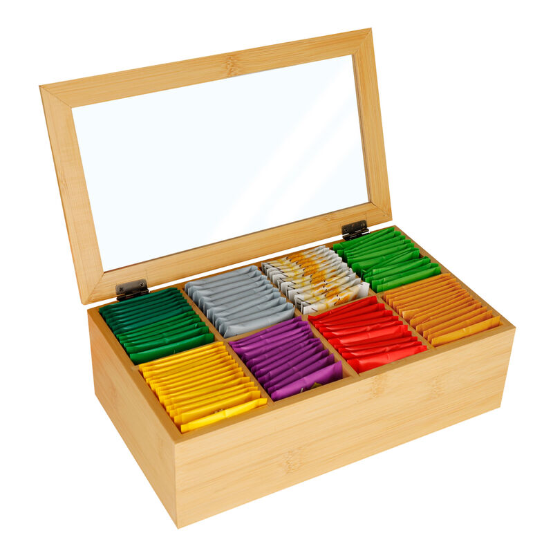 Caja de T&eacute; Acr&iacute;lico y Bamb&uacute; image number null