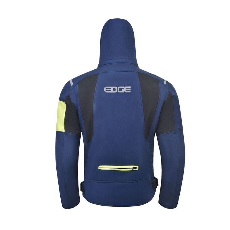 Chamarra Deportiva Edge Con Protecciones Azul image number null