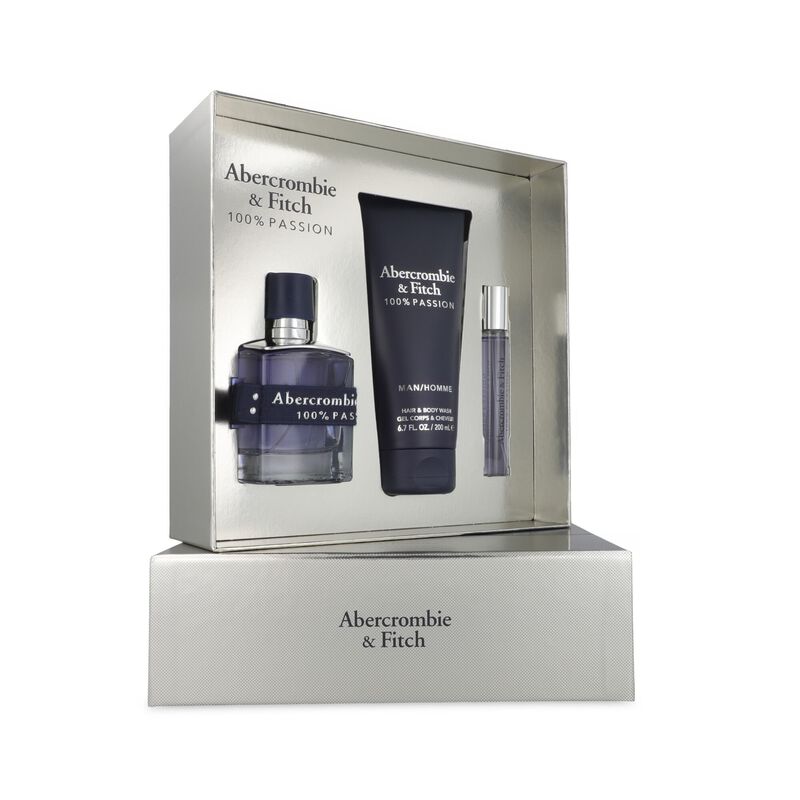 Set Abercrombie And Fitch 100% Man Passion 3pzs... image number null