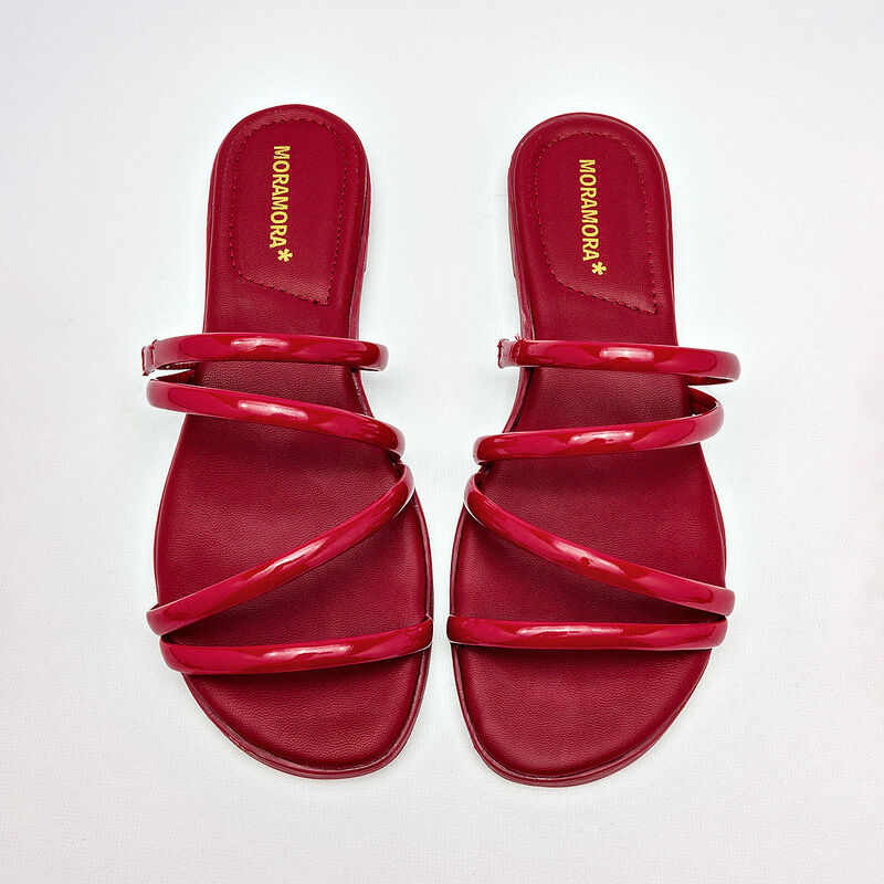 Moramora sandalia piso para mujer rojo cod 1407... image number null