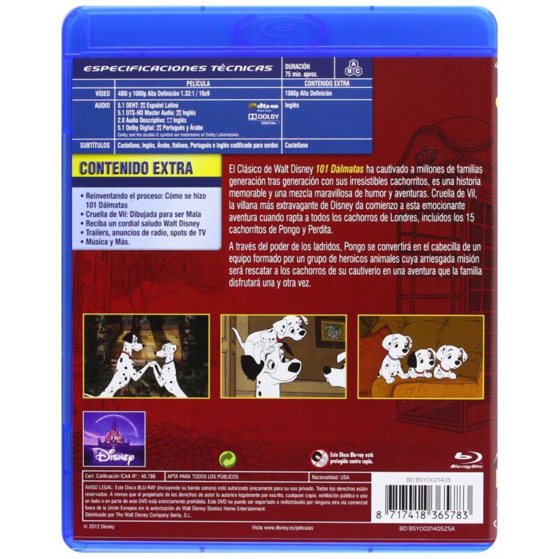 101 D&aacute;lmatas [blu-ray] image number null