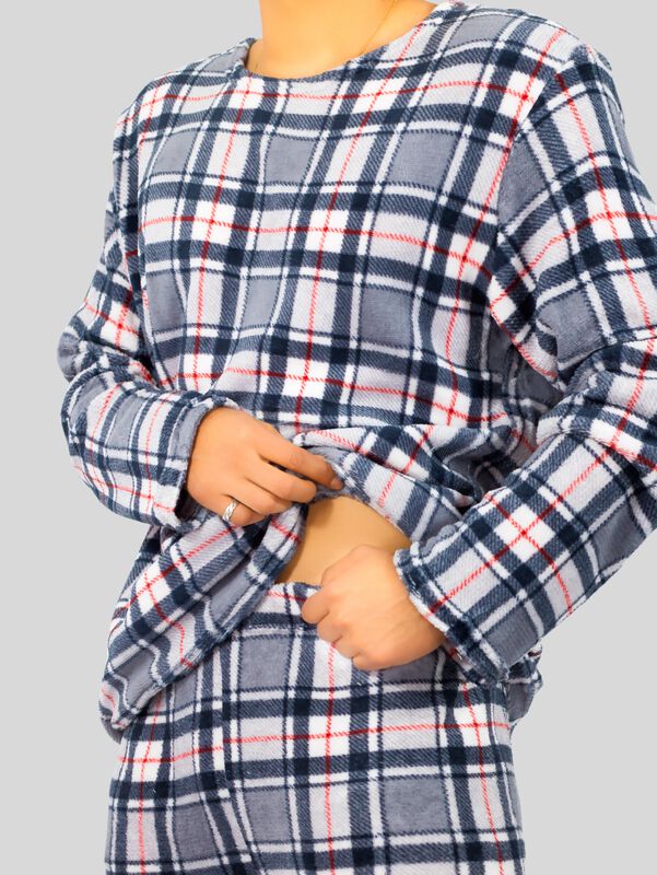 Pijama De Hombre Afelpada Pantal&oacute;n Sudadera Tel... image number null