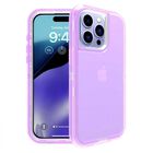 Funda TEKKU Protect 360 para iPhone 15 PRO Violeta Translucida