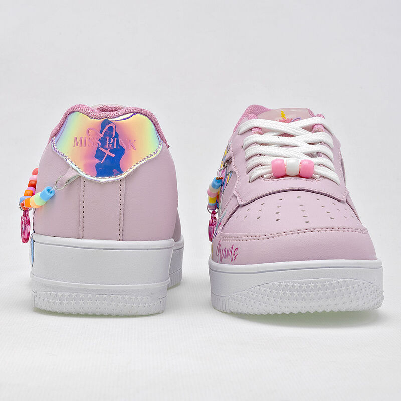 Miss Pink Tenis urbano para ni&ntilde;a rosa multicolo... image number null