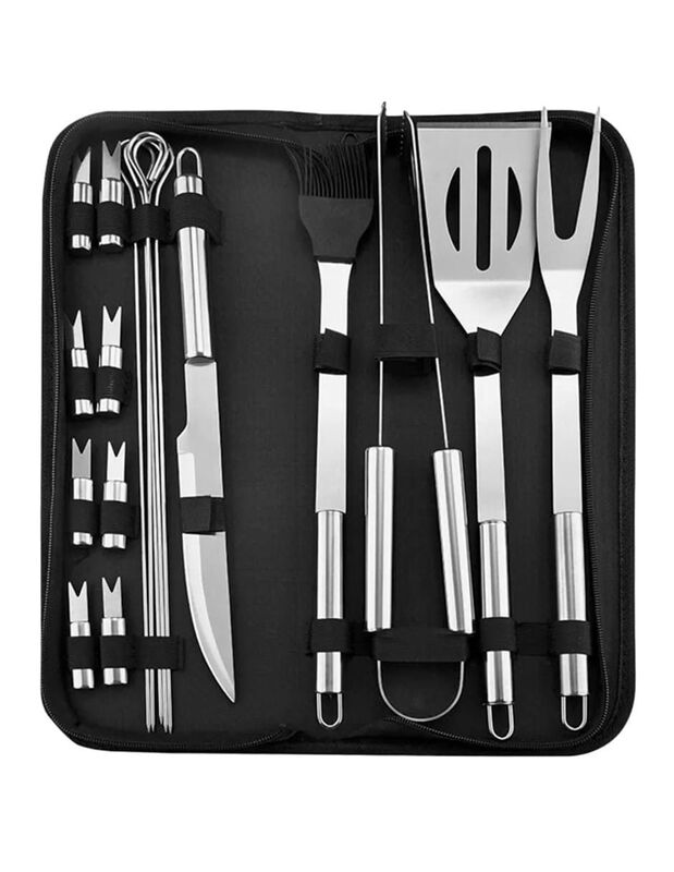 Set utensilios para asar Casa BIU de acero inox... image number null