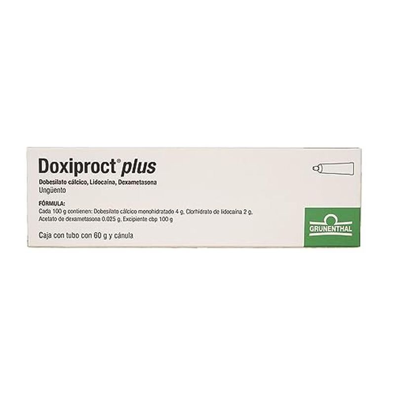 Doxiproct plus, 4 g/2 g/0.025 g ung&uuml;ento 60 g y... image number null