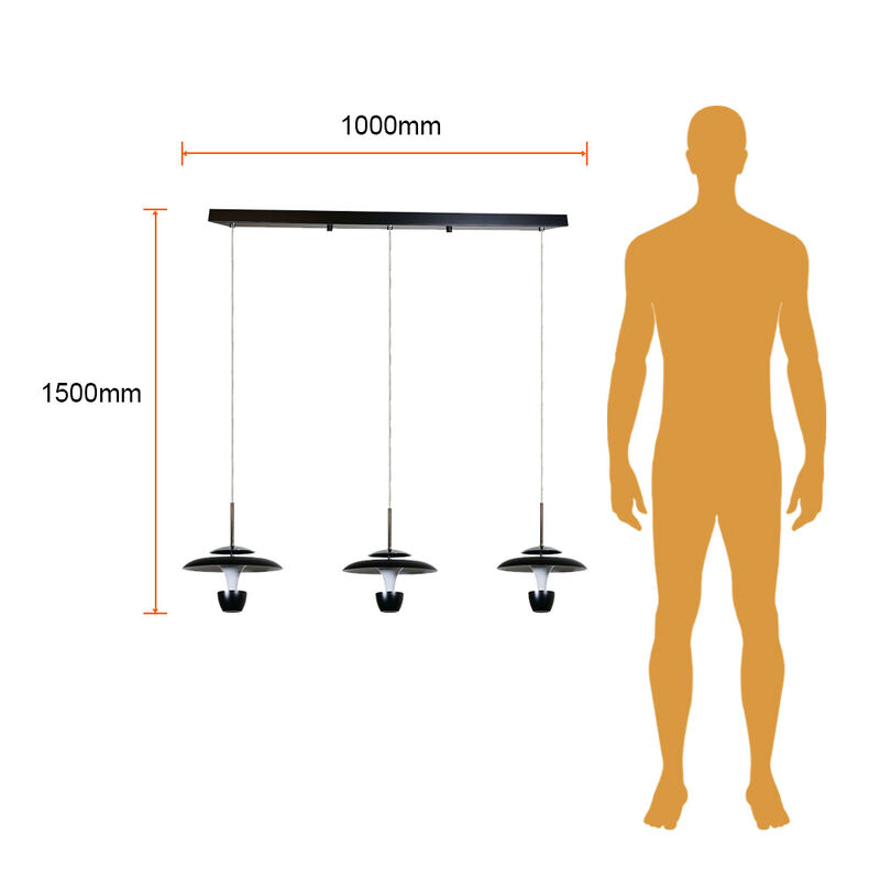 L&aacute;mpara Colgante LED de Acr&iacute;lico 1.50 m de Altu... image number null