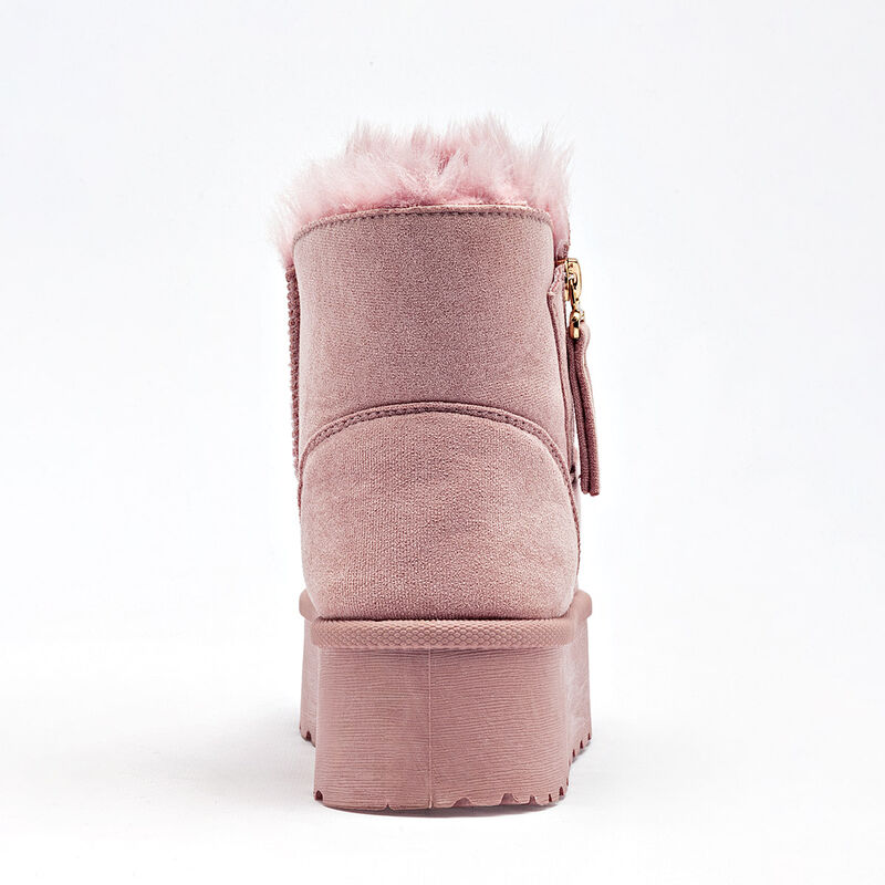 Moramora Bota con peluche para mujer rosa image number null