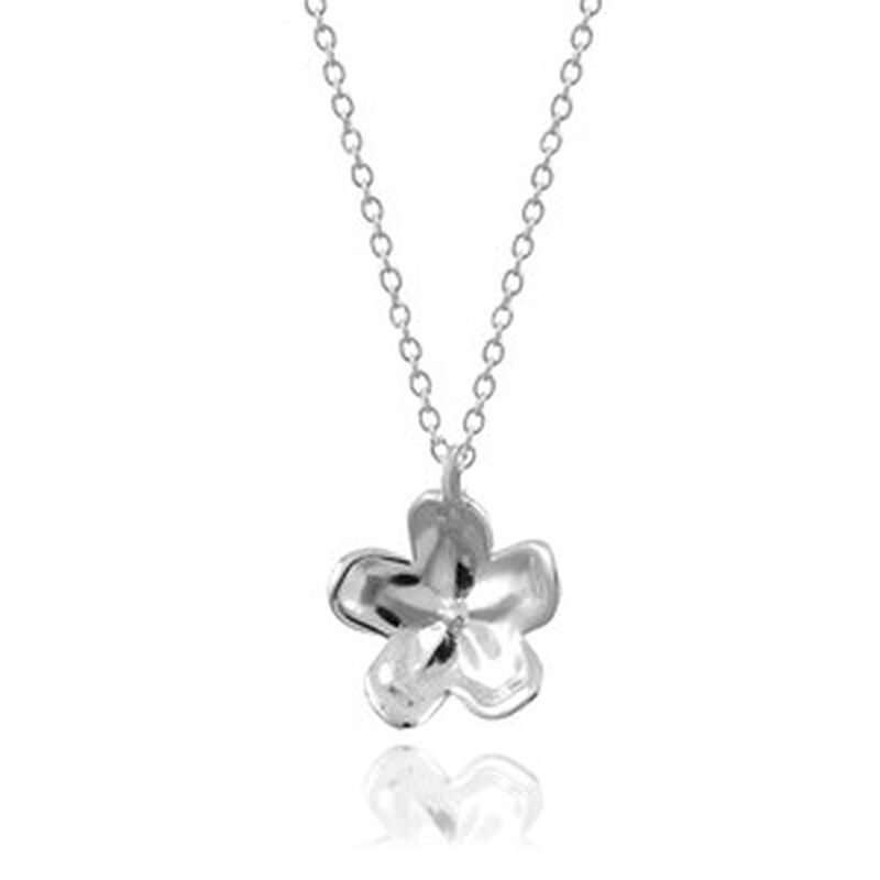 Dije Floral de Plata .925 con cadena image number null