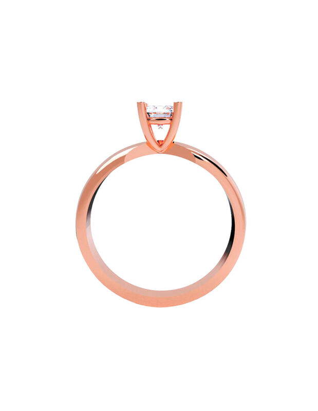 Anillo de Compromiso de 14K con Diamante de Lab... image number null