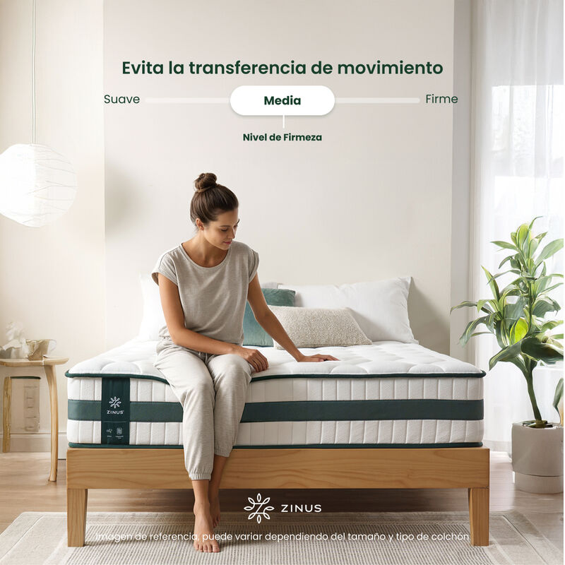 Zinus Comfort | Colch&oacute;n De Memory Foam 30 Cm Ki... image number null
