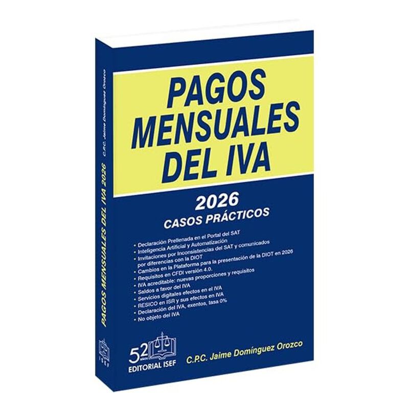 Pagos Mensuales Del Iva 2026, De C.p. Jaime Dom... image number null