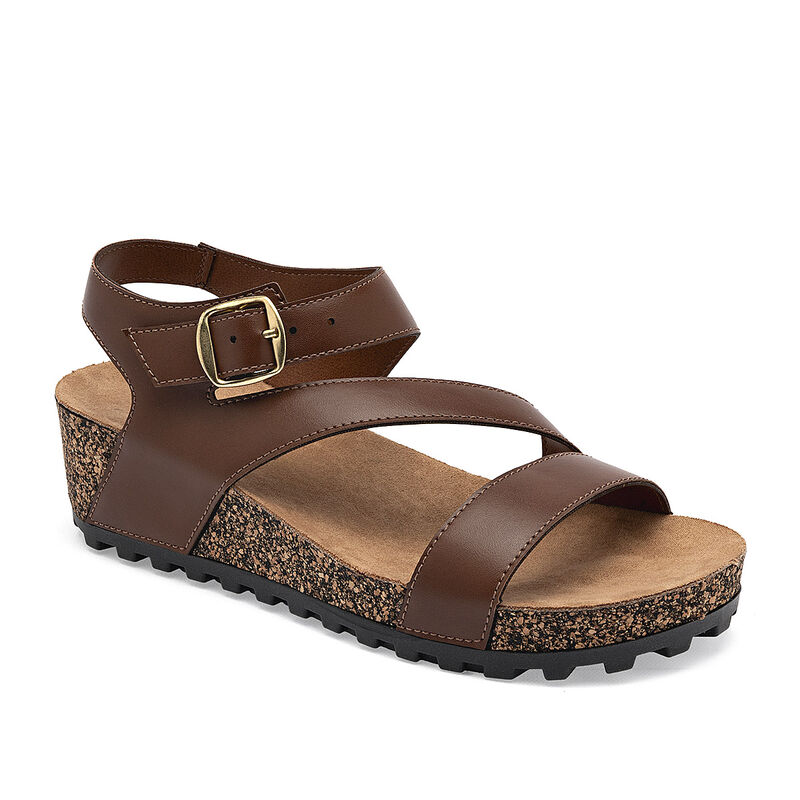 Via Moda sandalia cu&ntilde;a para mujer caf&eacute; cod 1408... image number null