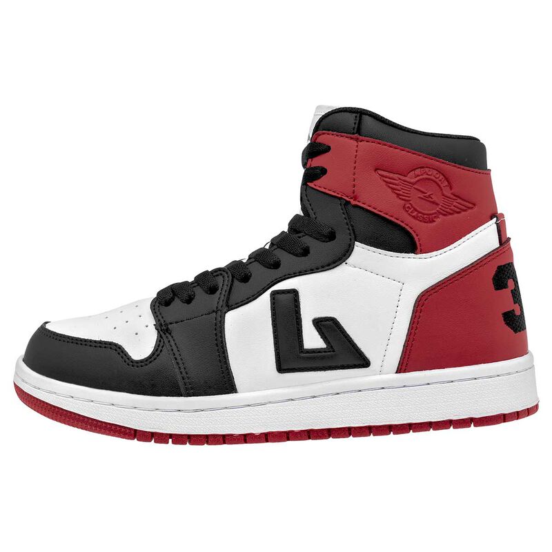 Apoort Tenis urbano para hombre blanco rojo neg... image number null